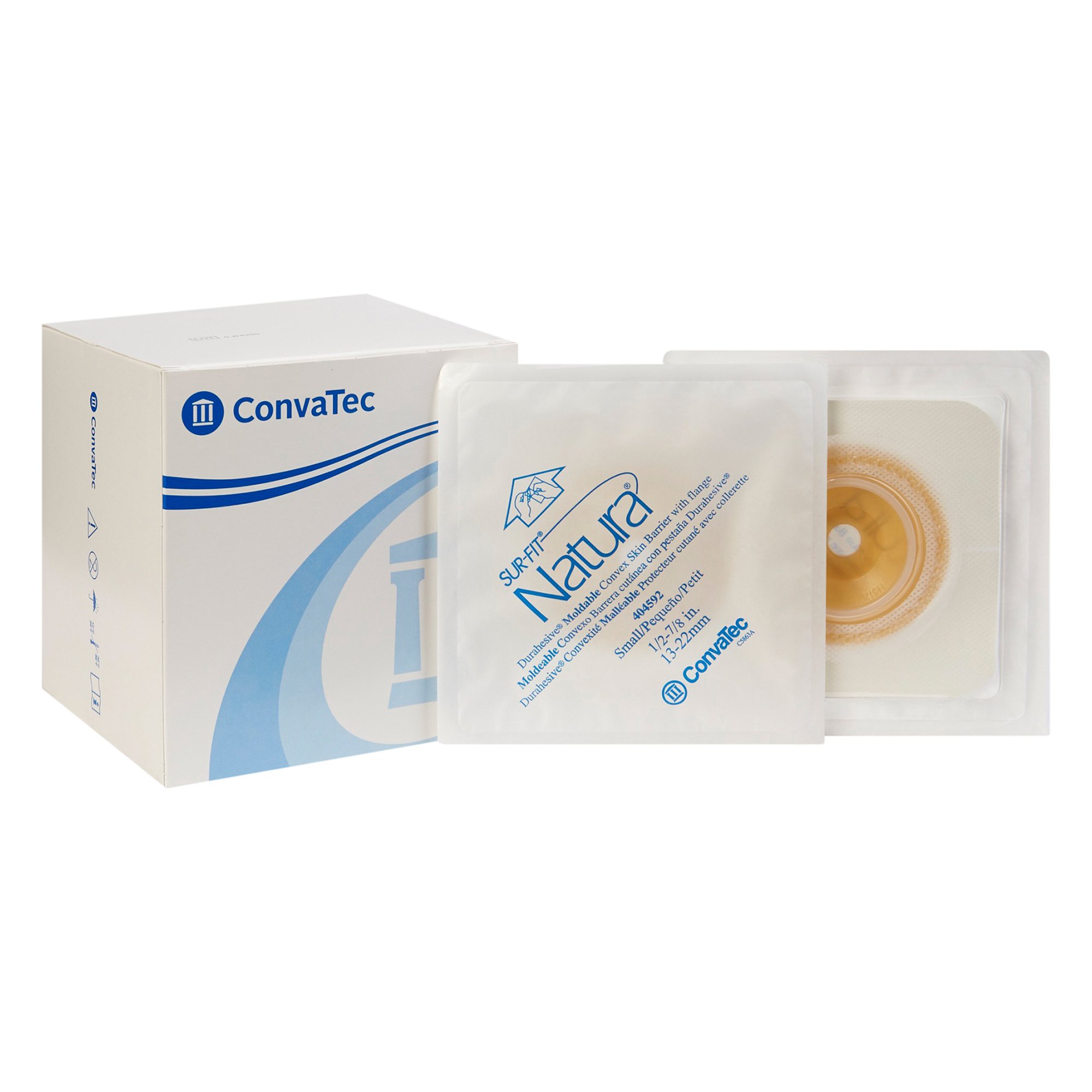 Sur-Fit Natura® Durahesive® Moldable Convex Ostomy Barrier with 45mm Flange and 0.5–0.8 Inch Opening