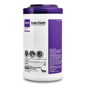 Super Sani-Cloth® Extra Large Germicidal Disinfectant Wipes - 75 Count Canister