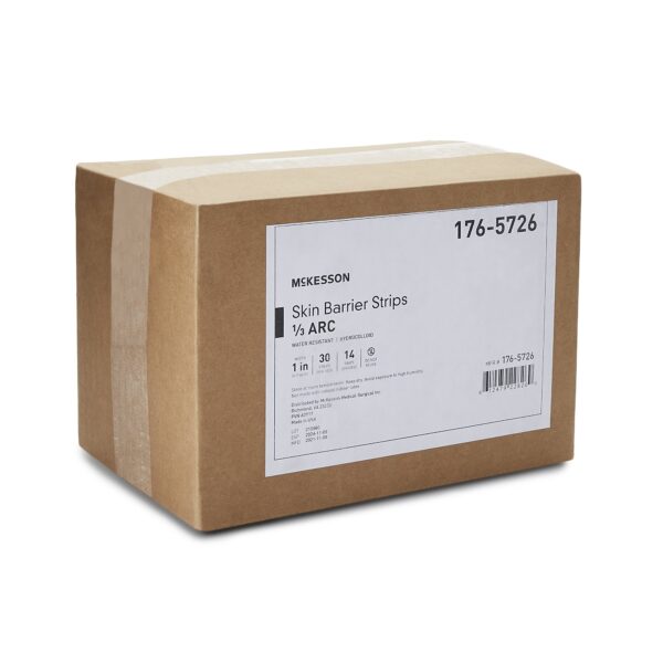 McKesson Skin Barrier 1/3 Arc Strip – Secure Ostomy Pouch Protection with Water-Resistant Design - Image 7