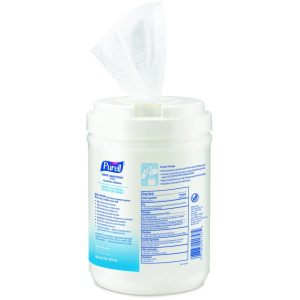 Purell Hand Sanitizing Wipes - Ethyl Alcohol, Unscented, 175 Count Canister - Image 2