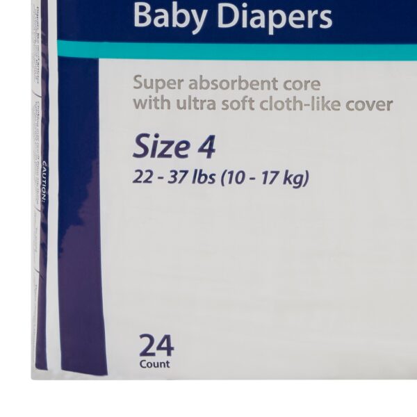 Cardinal Health Wings Curity Unisex Baby Diapers Size 4 * Heavy Absorbency, 22-35 lbs, 24 Count - Image 6