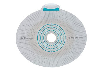 SenSura® Mio Click Ostomy Barrier with 20 mm Stoma Opening, Gray, 40 mm Flange - 2 Pack