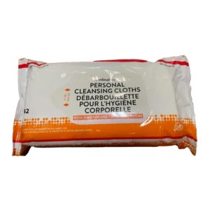 Cardinal Health Personal Cleansing Dimethicone Wipes - Unscented, 9 x 13 Inches, Soft Pack for Incontinence Care