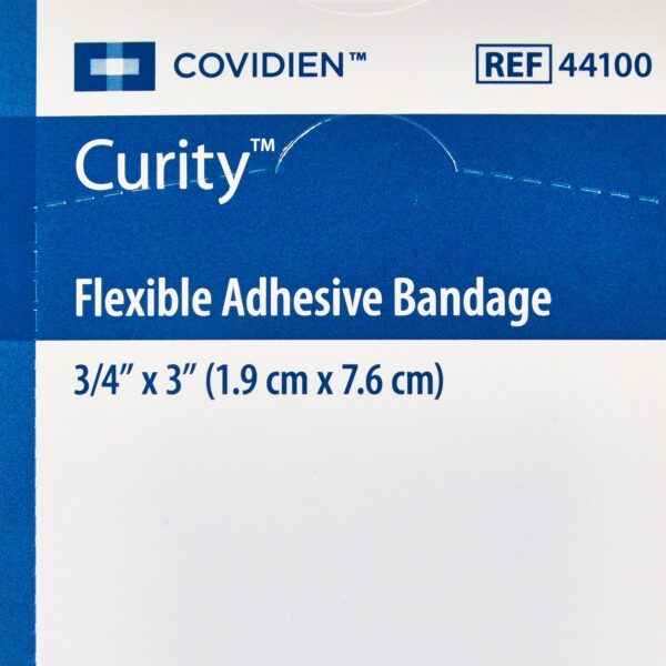 Curity* Tan Adhesive Bandage, 3/4 x 3 Inches * Sterile Fabric Wound Pad with 360? Adhesive Seal - Image 5