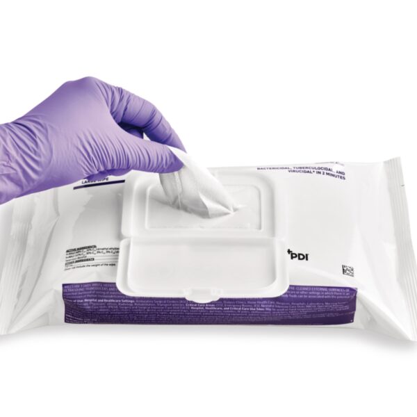 Super Sani-Cloth® Large Germicidal Disinfectant Wipes – Soft Pack, 80 Count - Image 5
