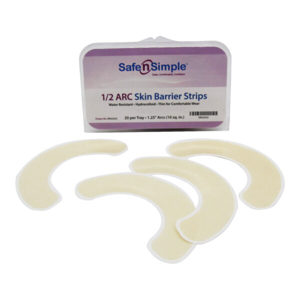 Safe n Simple Skin Barrier Arc - 1/2 Inch Hydrocolloid Strips for Ostomy Care - Image 2