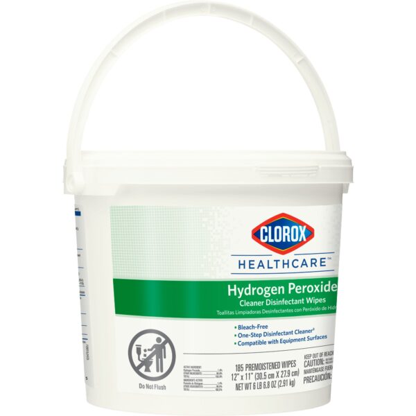 Clorox Healthcare Hydrogen Peroxide Cleaner Disinfectant Wipes, 185 Count - Image 4