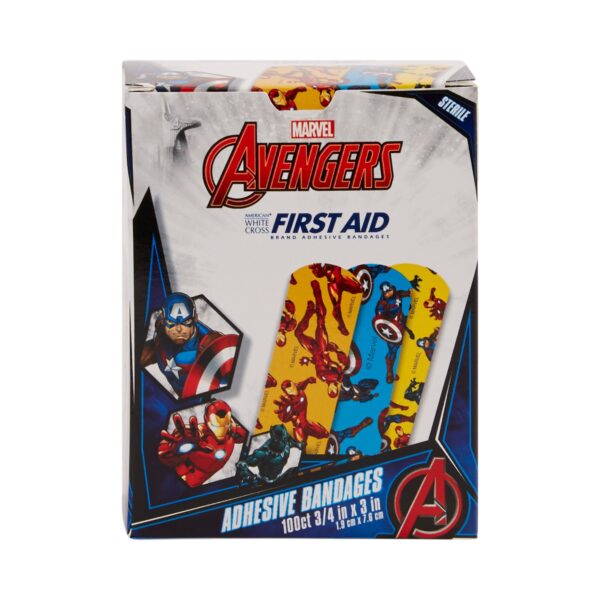 Stat Strip American? Avengers Kid Design Adhesive Bandages - 3/4 x 3 Inches, Sterile, 100 Count - Image 2