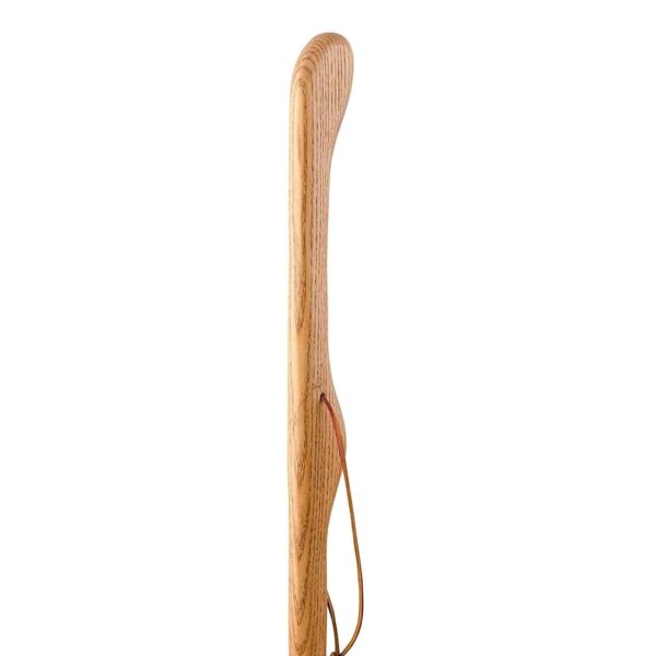 Brazos* Twisted Oak Hitchhiker Walking Stick - 55 Inch Handcrafted Cane with Rubber Tip in Tan - Image 3