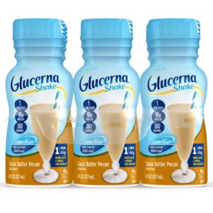 Glucerna Original Shake Butter Pecan Flavor - 8 oz Bottle for Diabetes Support