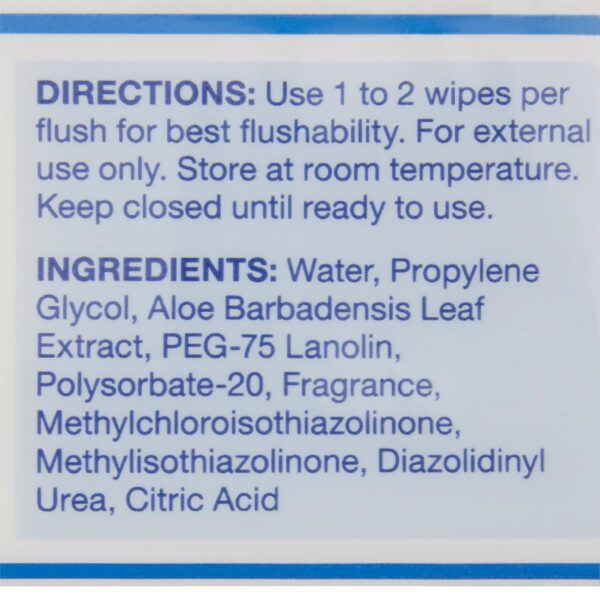 Dynarex Scented Flushable Wipes in Soft Pack – 5 x 8 Inches, Aloe & Lanolin Formula - Image 3