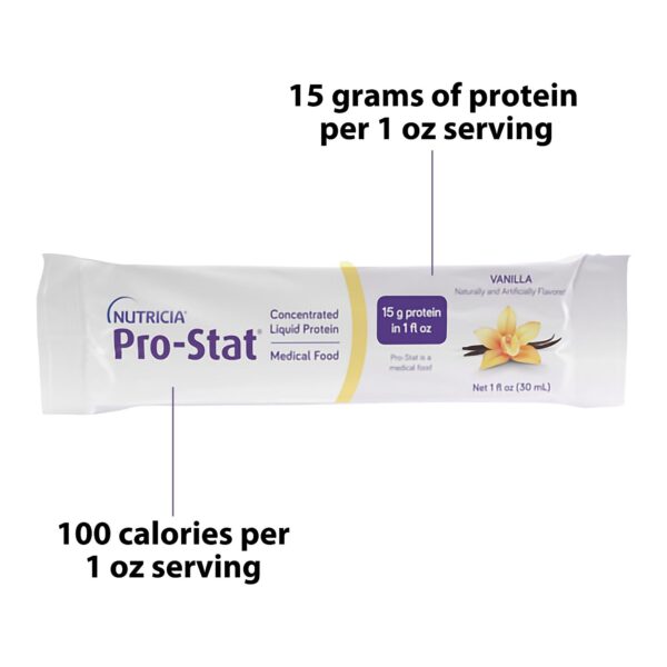 Pro-Stat? Vanilla Concentrated Liquid Protein Medical Food * 1 oz. Packets, 96 Count - Image 3