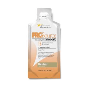 ProSource NoCarb Collagen and Whey Protein Formula - 1 oz Liquid Pouches, 100 Count