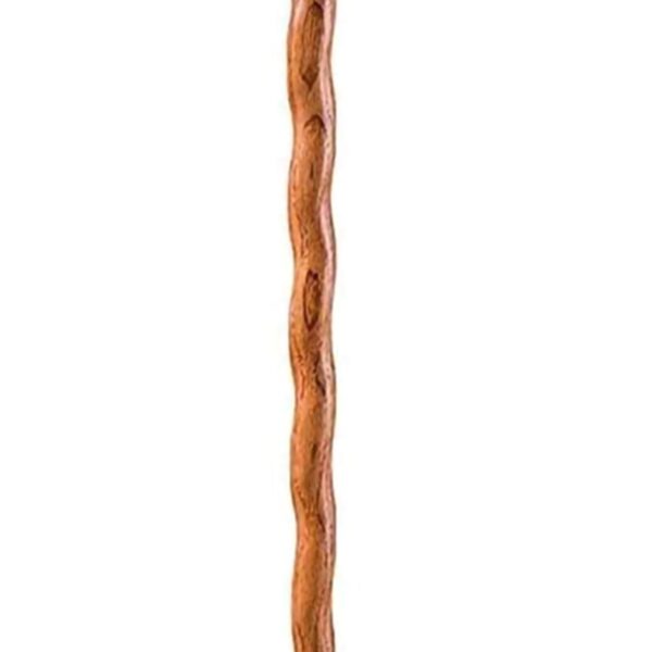 Brazos* Twisted Oak 55-Inch Handcrafted Walking Stick in Tan - Durable and Versatile Mobility Aid - Image 4