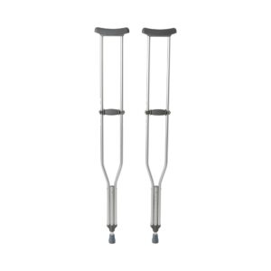 McKesson Aluminum Underarm Crutches for Tall Adults, 5'10"*6'6" User Height, 350 lb Capacity