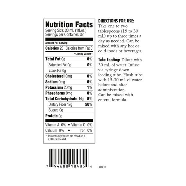 HyFiber? Citrus Flavor Liquid Fiber with FOS * 32 oz. Adult Dietary Supplement - Image 2
