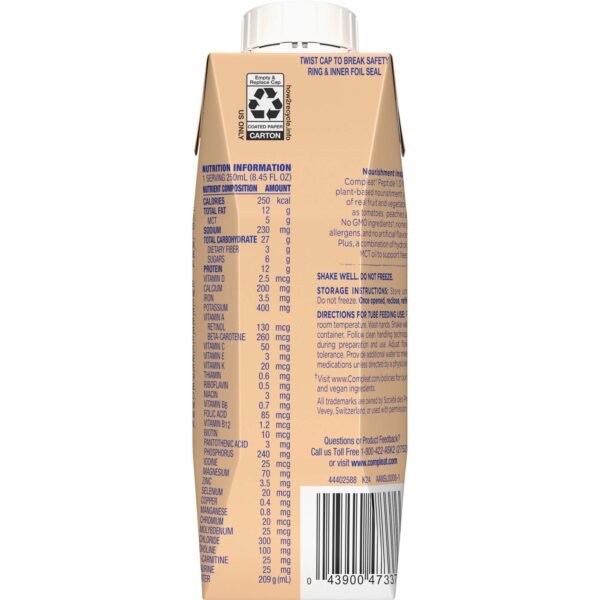 Compleat? Peptide 1.0 Nutritionally Complete Tube Feeding Formula - 8.45 oz Reclosable Carton - Image 2