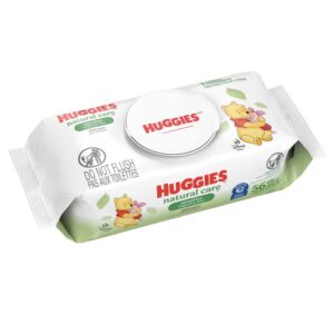 Huggies Natural Care Baby Wipes - Gentle, Unscented, Soft Pack, 56 Count per Pack