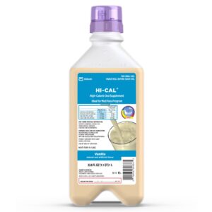 Hi-Cal? Vanilla Oral Supplement * 1 Liter Bottle for Medical Nutrition and Adult Dietary Needs