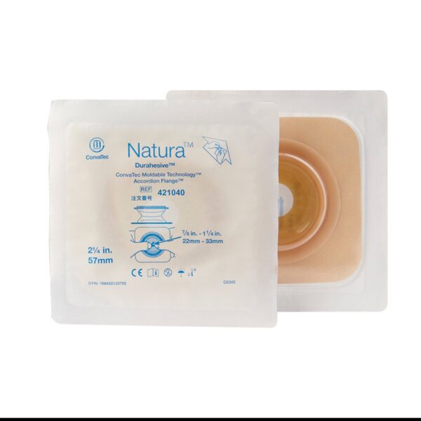 Natura™ Durahesive Moldable Skin Barrier with Accordion Flange – 2.25 inch, Beige, Sur-Fit® Natura System Compatibility - Image 4