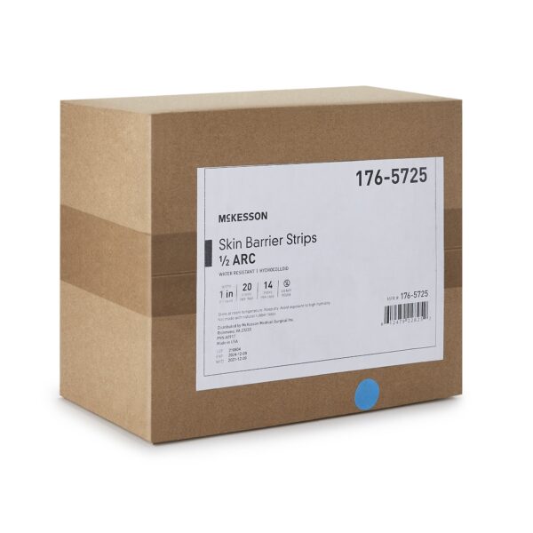 McKesson Skin Barrier Half-Arc Strip – Secure Ostomy Pouching with Water-Resistant Adhesive - Image 7