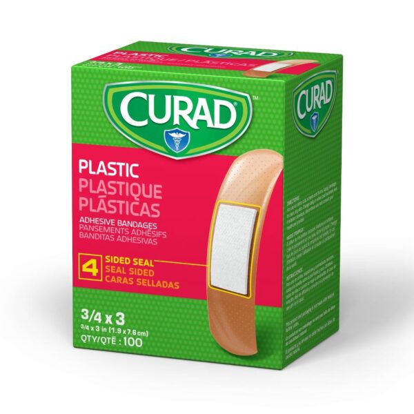 Curad? Tan Adhesive Bandages 3/4 x 3 Inches * Sterile, Latex-Free Plastic Wound Cover - Image 4