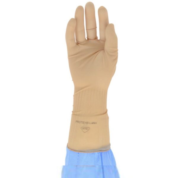 Protexis™ Latex Surgical Gloves Size 6.5 with Polymer Coating and Beaded Cuff - Image 4