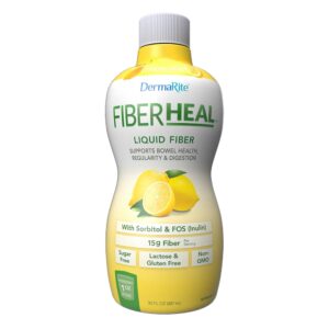 FiberHeal* Lemon Twist Liquid Supplement for Bowel Health and Digestive Support