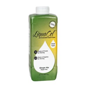 LiquaCel? Ginger Ale Concentrated Liquid Protein 32 oz * Sugar-Free Collagen Supplement for Adults