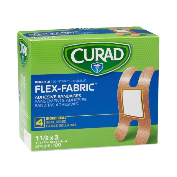 Comfort Cloth? Knuckle Tan Adhesive Bandage 1-1/2 x 3 Inches for Durable Wound Protection - Image 6
