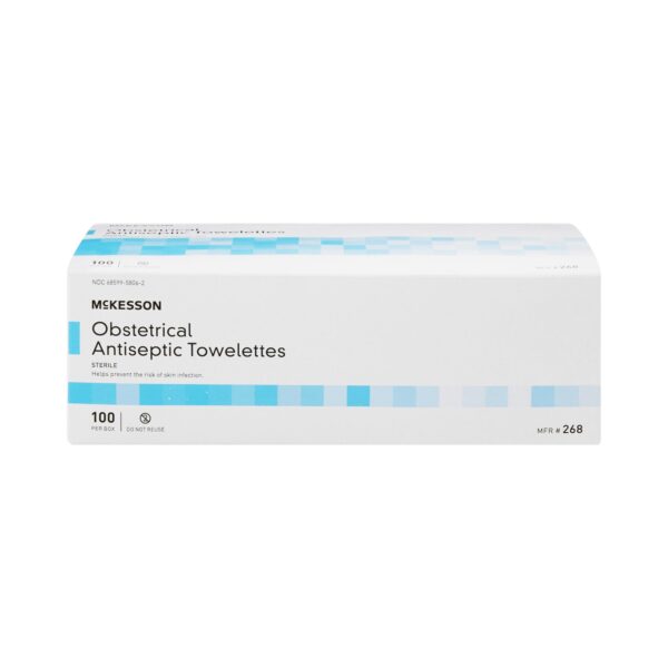 McKesson Obstetrical Antiseptic Skin Wipes – Sterile, Gentle Cleansing Towelettes for Maternity Care - Image 3