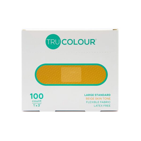 Tru-Colour Skin Tone Shade Fabric Adhesive Bandages * Beige, 1 x 3 Inch - Image 7