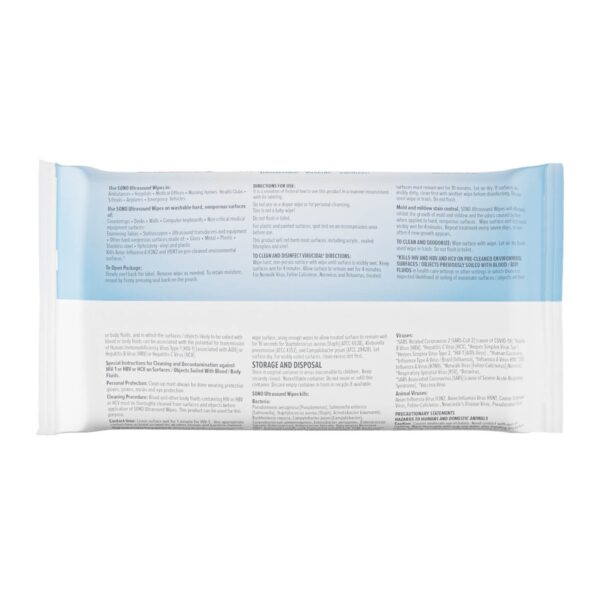 Sono® Premoistened Surface Disinfectant Cleaner Wipes - 50 Count Pack - Image 2