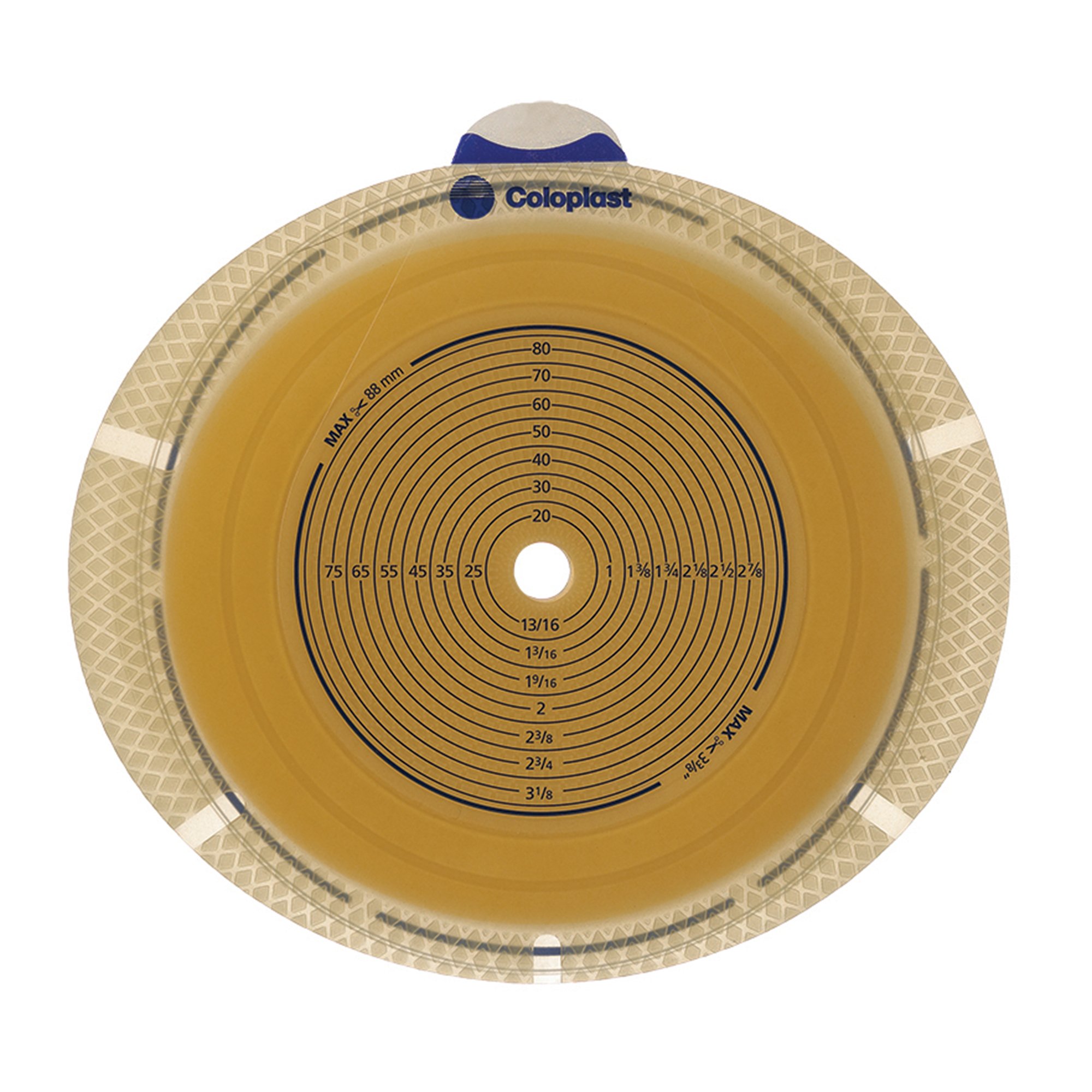 SenSura Flex Flat Ostomy Barrier by Coloplast – Trim to Fit 10-88mm, Gray