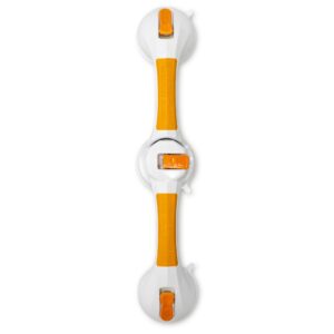 McKesson Rotating Suction-Cup Grab Bar with White and Yellow Plastic, 19.75 Inches