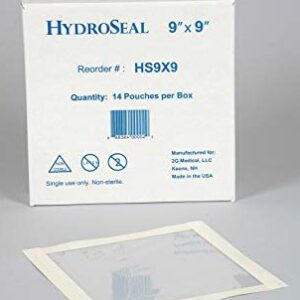 HydroSeal IV Site Barrier Protector 9 x 9 Inches for Wound Care and Catheter Protection