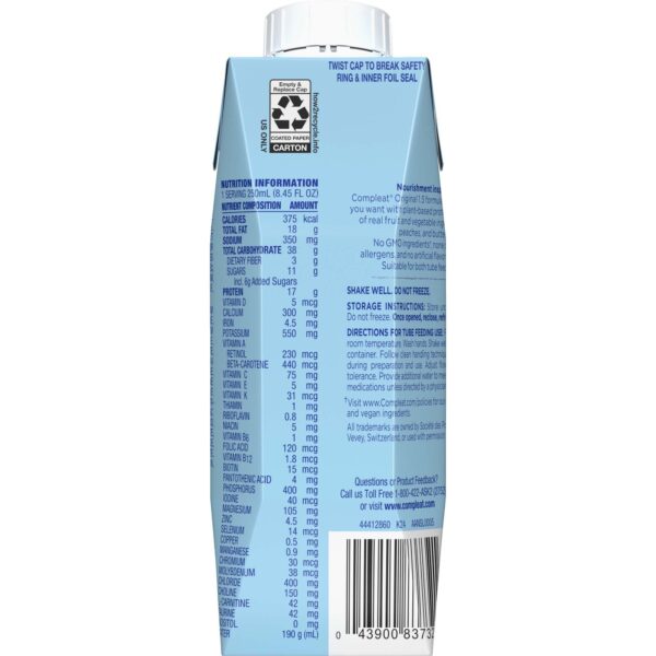 Compleat? 1.5 Original Fruit Medley Tube Feeding Formula, 250 mL - Nutritional Liquid for Adults - Image 2