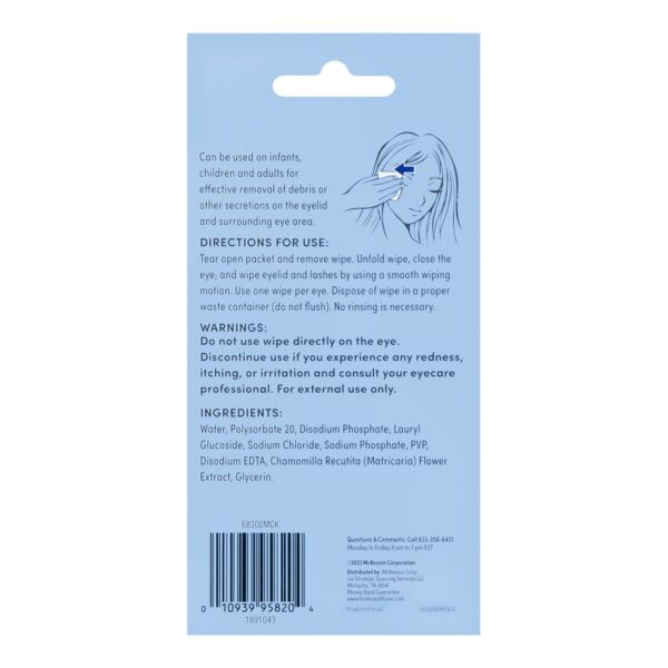 Foster & Thrive™ Rinse-Free Eyelid Wipes – Hypoallergenic Pre-Moistened Pads for Adults and Children - Image 2