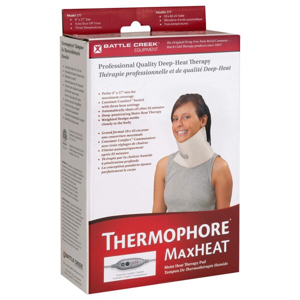 Thermophore MaxHEAT™ Moist Heating Pad 4 x 17 Inches for Neck and Sinus Relief - Image 2