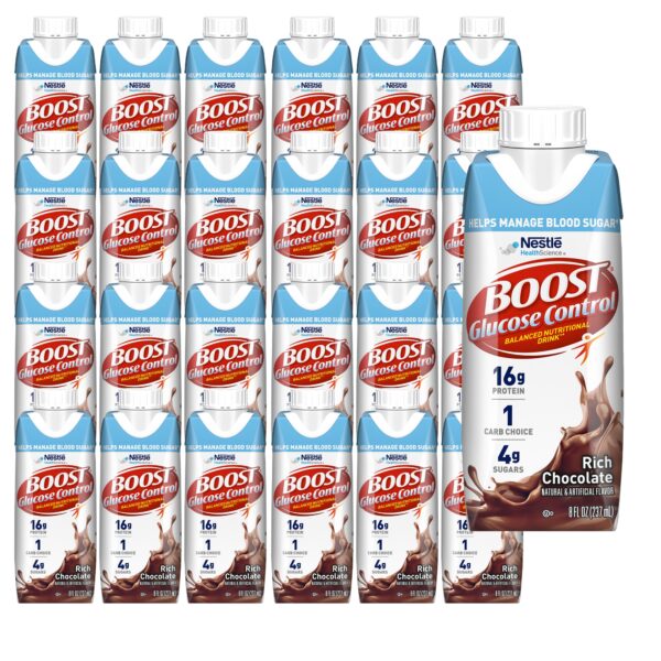Boost Glucose Control Chocolate Nutritional Drink - 8 oz Carton - Image 2