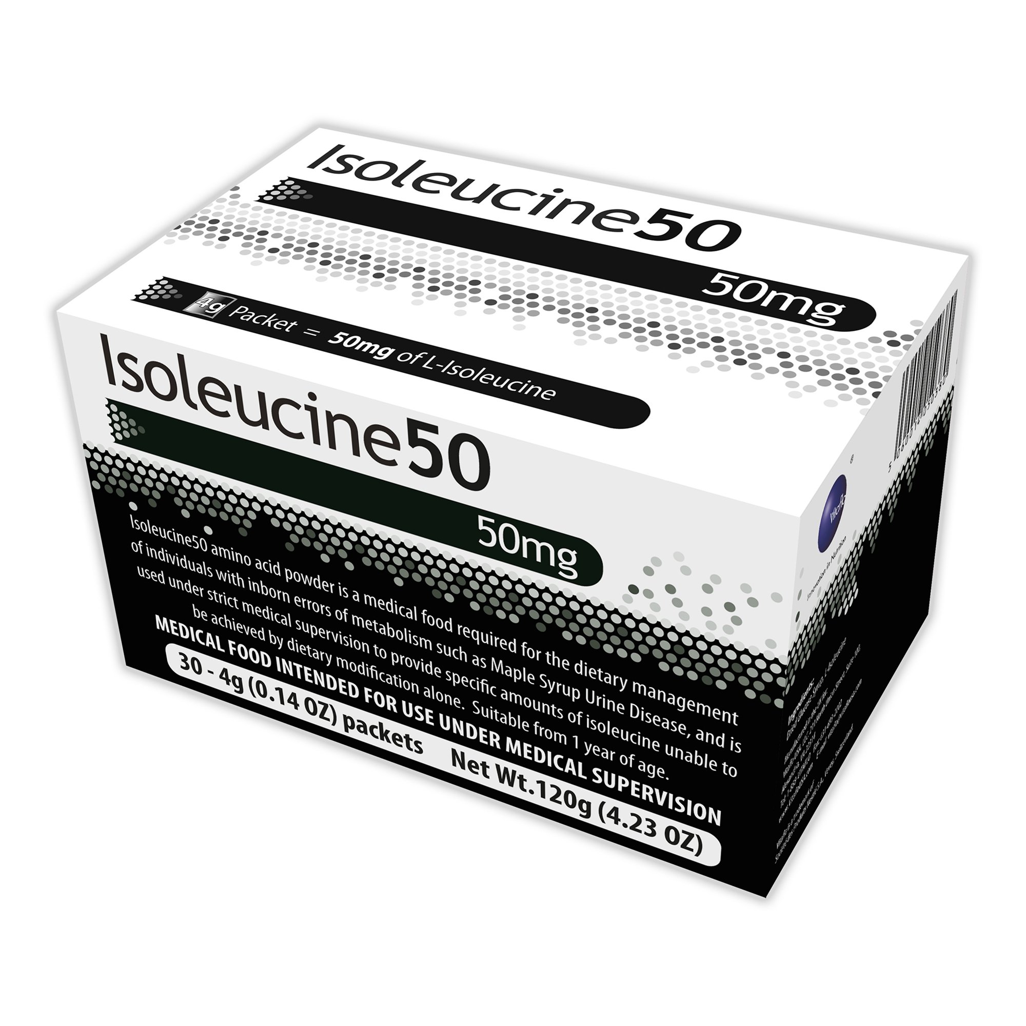 Isoleucine50 Medical Food Supplement for MSUD Management - 4g Packets