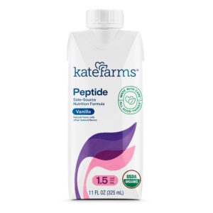 Kate Farms Peptide 1.5 Vanilla | 11 oz Liquid Nutritional Supplement for All Ages