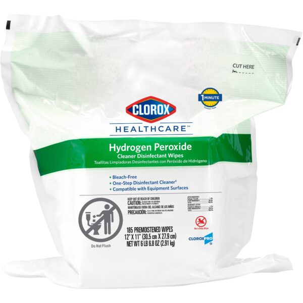 Clorox Healthcare Hydrogen Peroxide Wipes Refill Pouch – Surface Disinfectant Cleaner for Healthcare Settings - Image 3