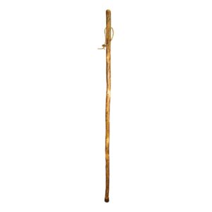 Brazos* Assorted Hardwood Rustic Walking Stick - 41 Inch American Hardwood Cane with Leather Loop and Rubber Ferrule