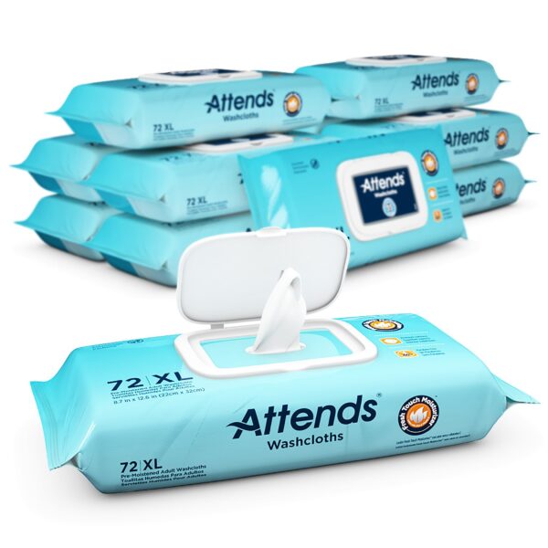 Attends® Scented Personal Cleansing Wipes with Aloe and Vitamin E, 7.8 x 11.8 Inches, Pack of 72 - Image 5