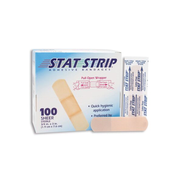 American White Cross Stat Strip Tan Adhesive Bandage, ? x 3 Inches - Image 5