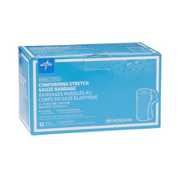 Sof-Form? Sterile Conforming Bandage, 2 x 75 Inch - McKesson SoftForm Roll Gauze for Wound Care - Image 5