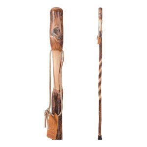 Brazos* Iron Bamboo Rustic Walking Stick, 48 Inch, Red Bamboo - Durable and Traditional Hiking Support