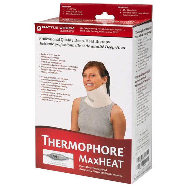 Thermophore MaxHEAT™ Moist Heating Pad 4 x 17 Inches for Neck and Sinus Relief - Image 3
