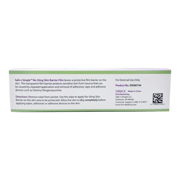 Safe N Simple™ No-Sting Skin Barrier Wipes - Sterile, Unscented, Alcohol-Free, 100 Count - Image 4